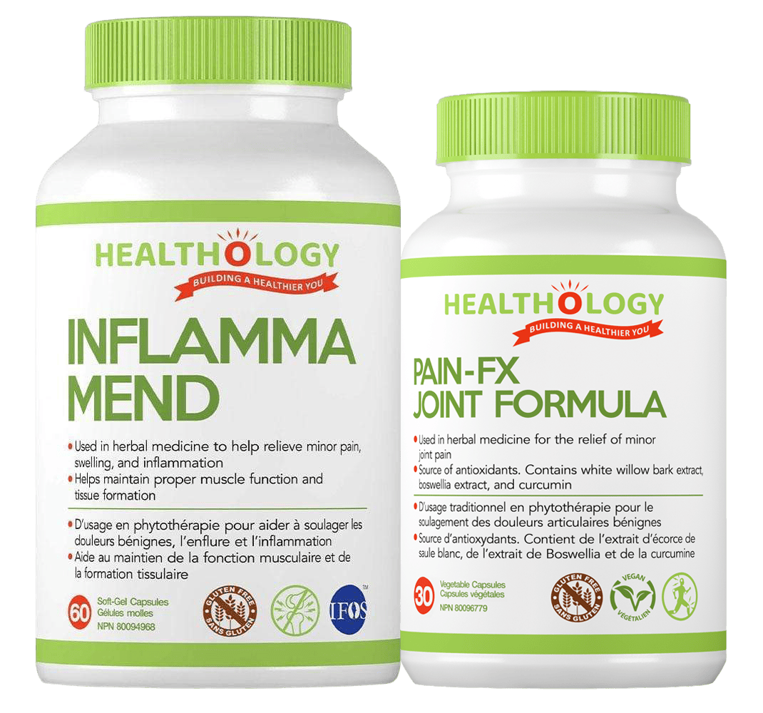 HEALTHOLOGY Suppléments Inflammamend (avec cadeau pain-fx joint formula) 60+30gels