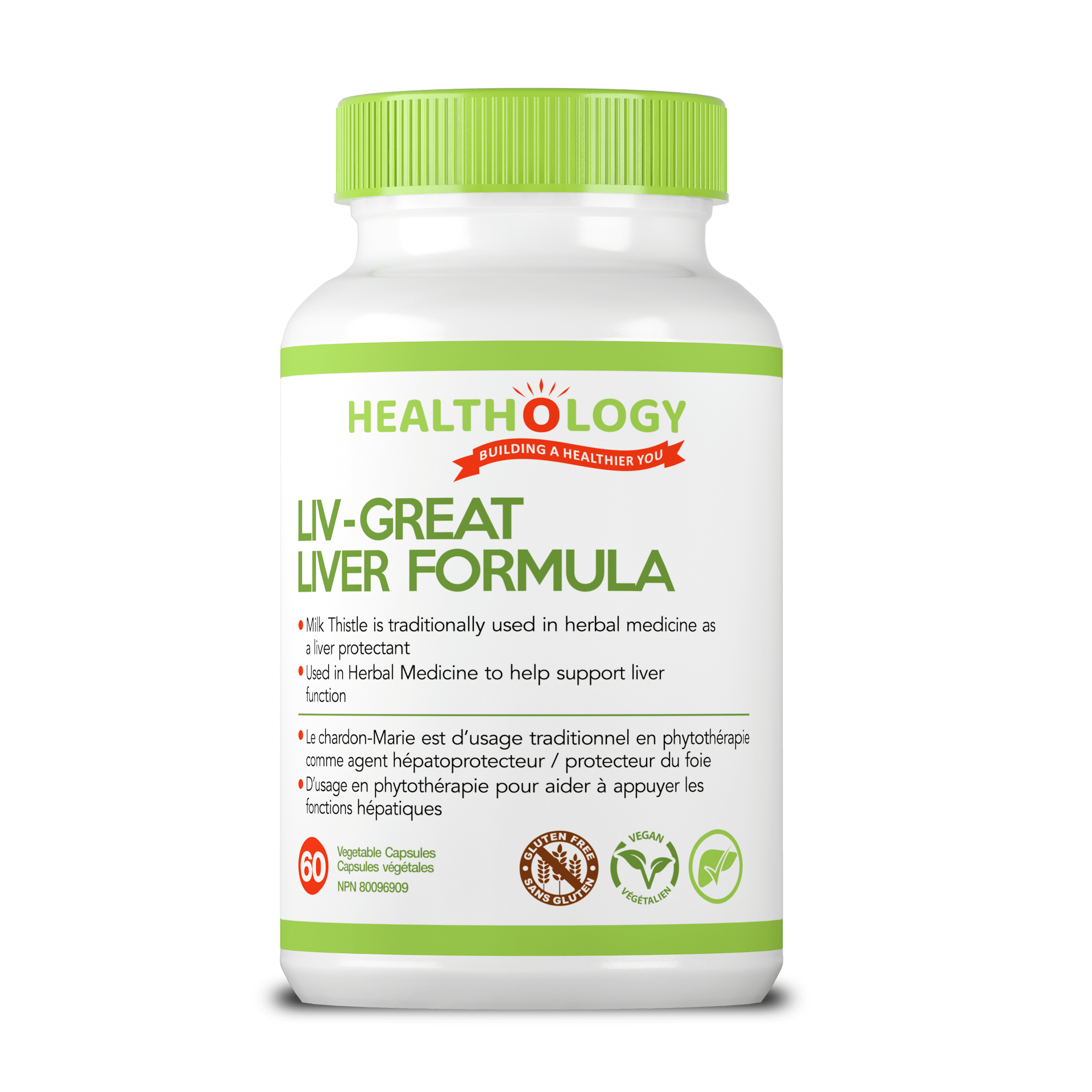 HEALTHOLOGY Suppléments Liv-great  60caps