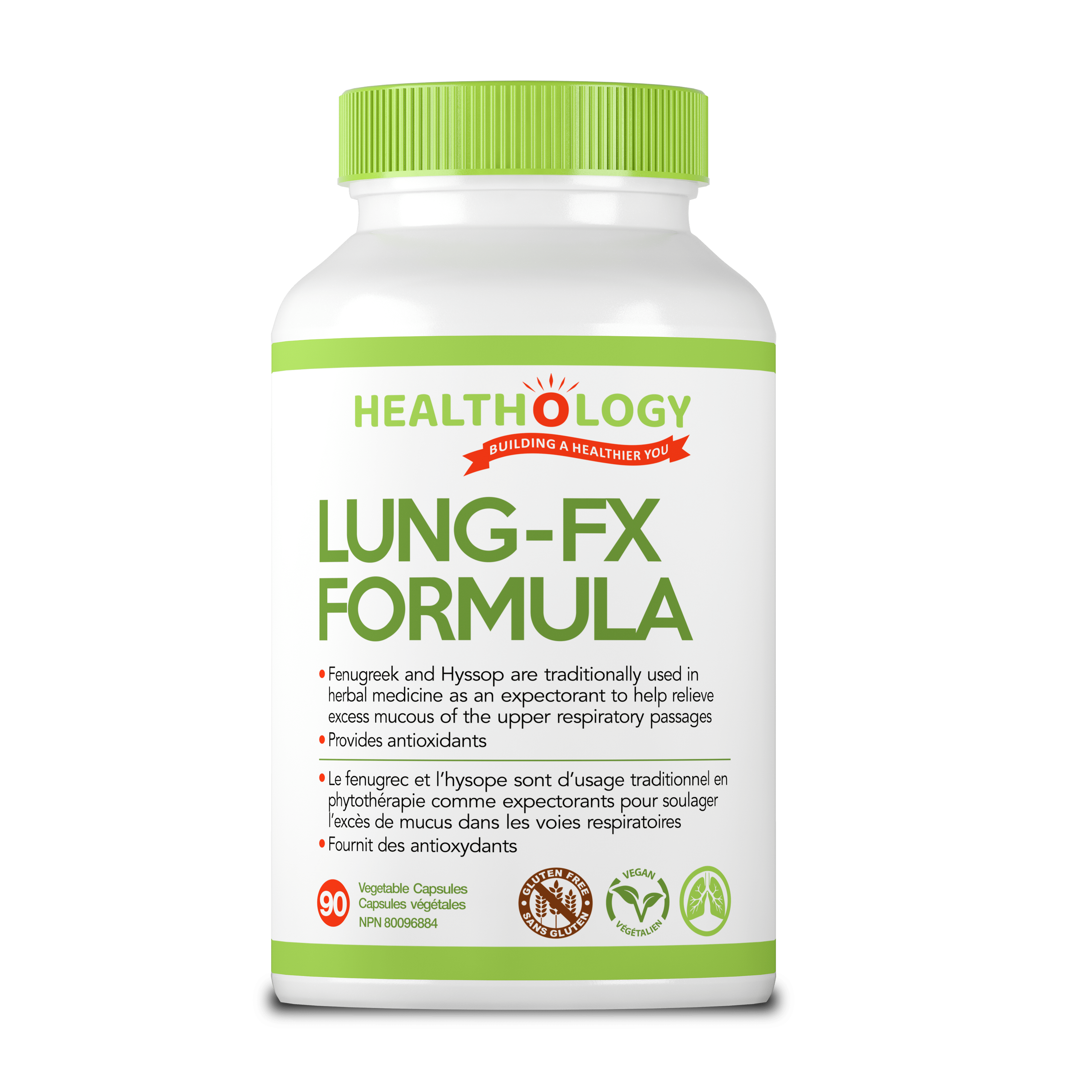 HEALTHOLOGY Suppléments Lung-fx 90caps