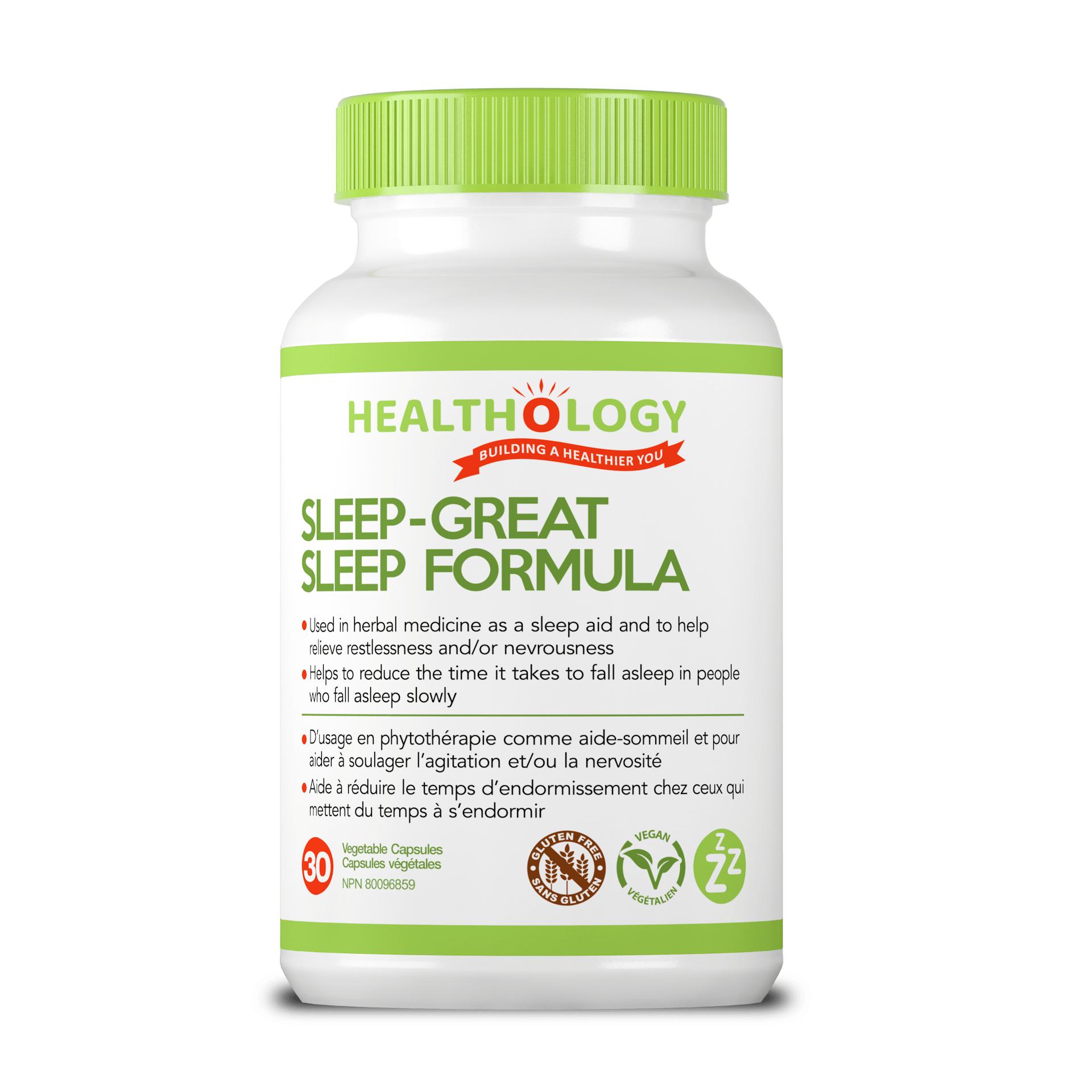 HEALTHOLOGY Suppléments Sleep-great  30caps