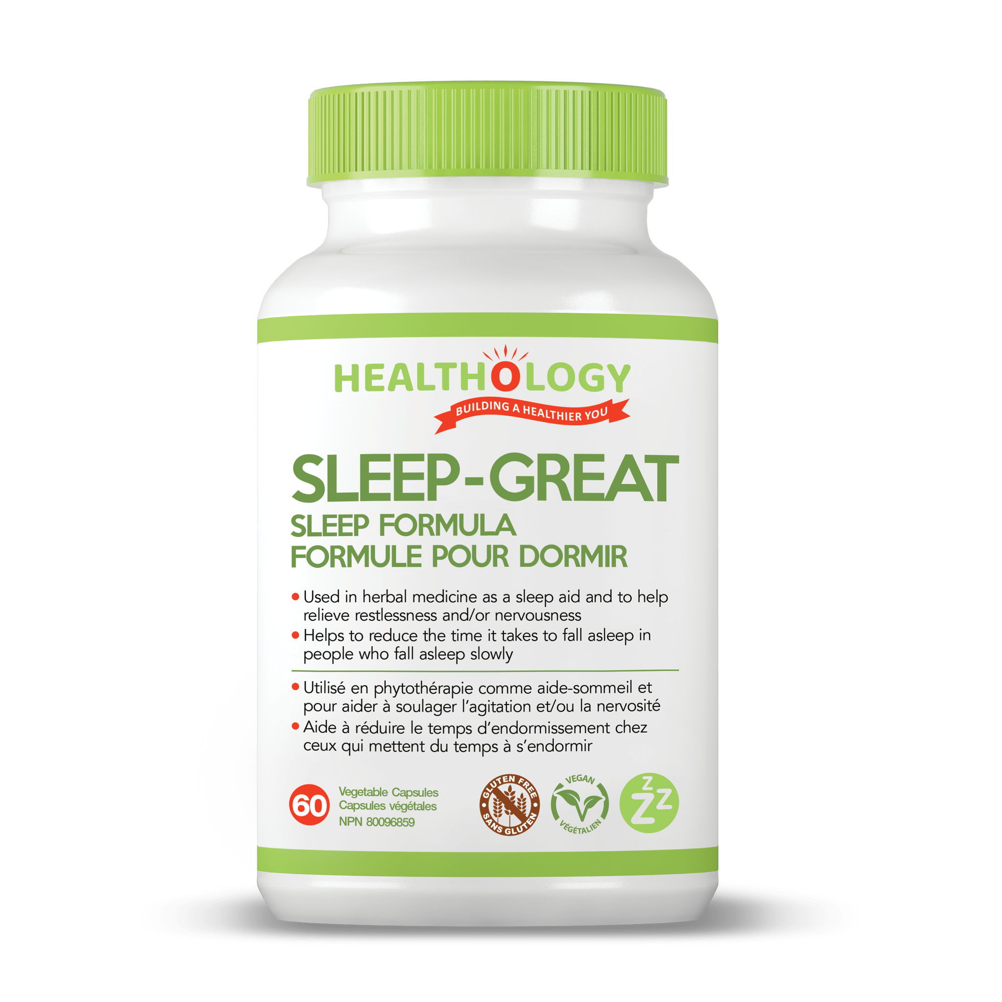 HEALTHOLOGY Suppléments Sleep-great  60caps