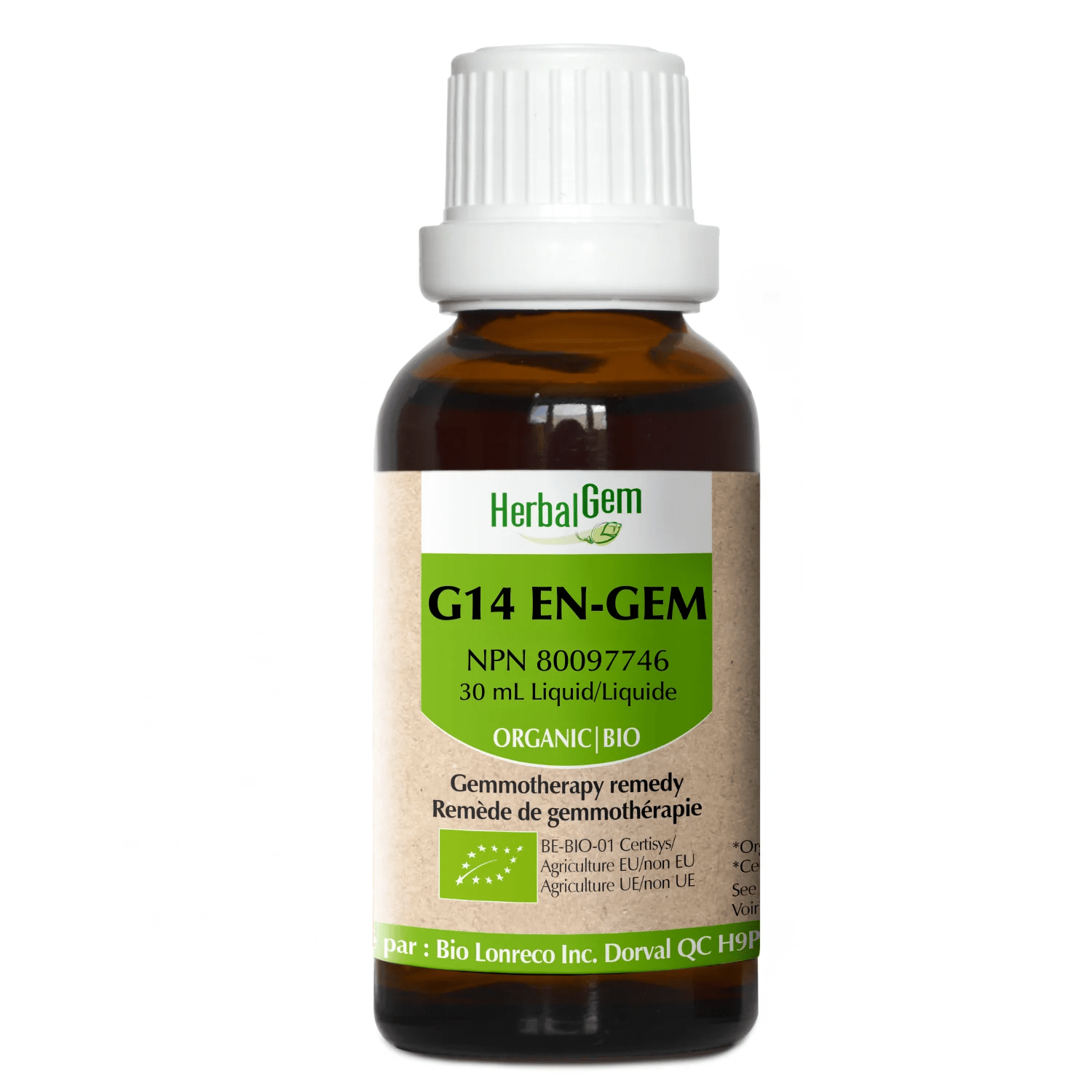 HERBAL GEM Suppléments Ene-Gem bio (G-14) 30ml