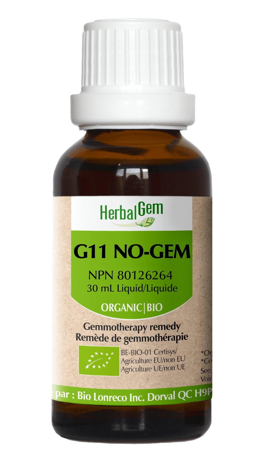 HERBAL GEM Suppléments No-Gem bio (G-11) 30ml