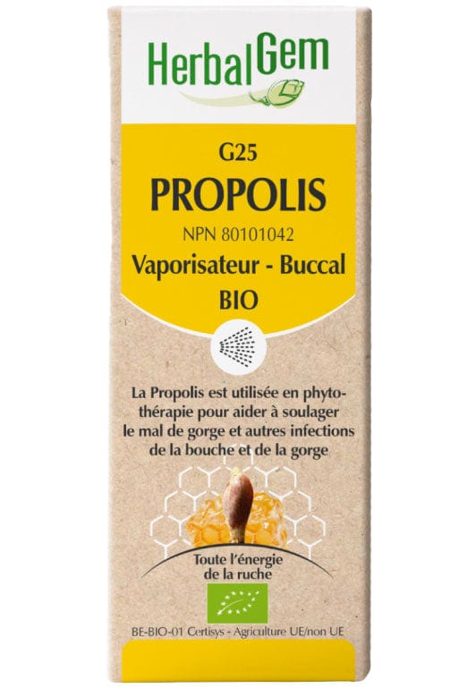 HERBAL GEM Suppléments Propolis spray buccal bio  15ml