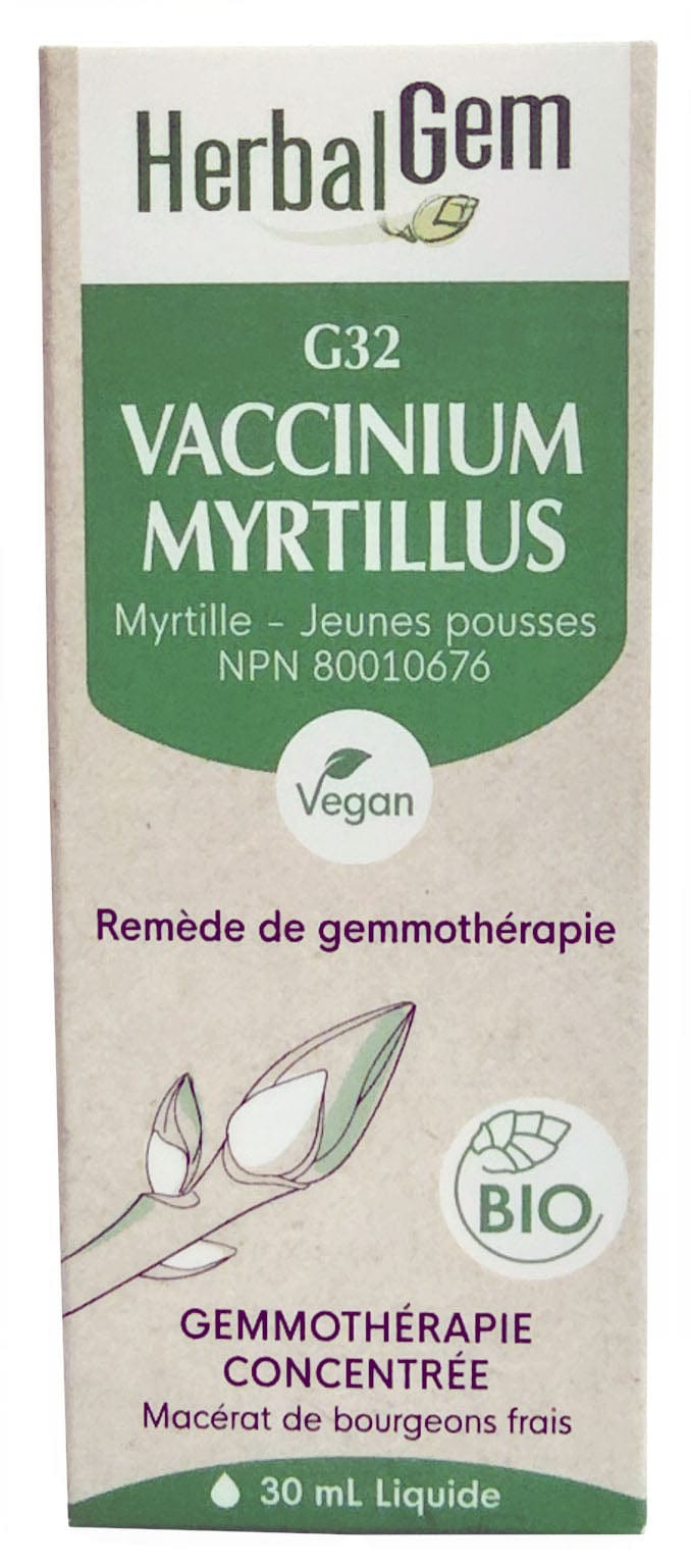 HERBAL GEM Suppléments Vaccinium myrtillus bio (G-32) 30ml