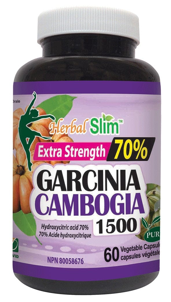 HERBAL SLIM Suppléments Garcinia cambogia 1500 (70% extra concentré) 60vcaps