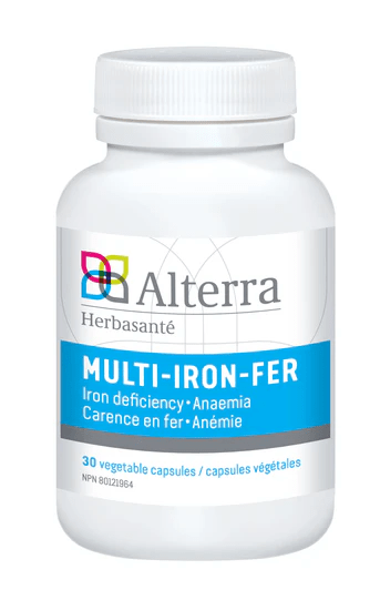 HERBASANTÉ Suppléments Multi-iron-fer 30vcaps