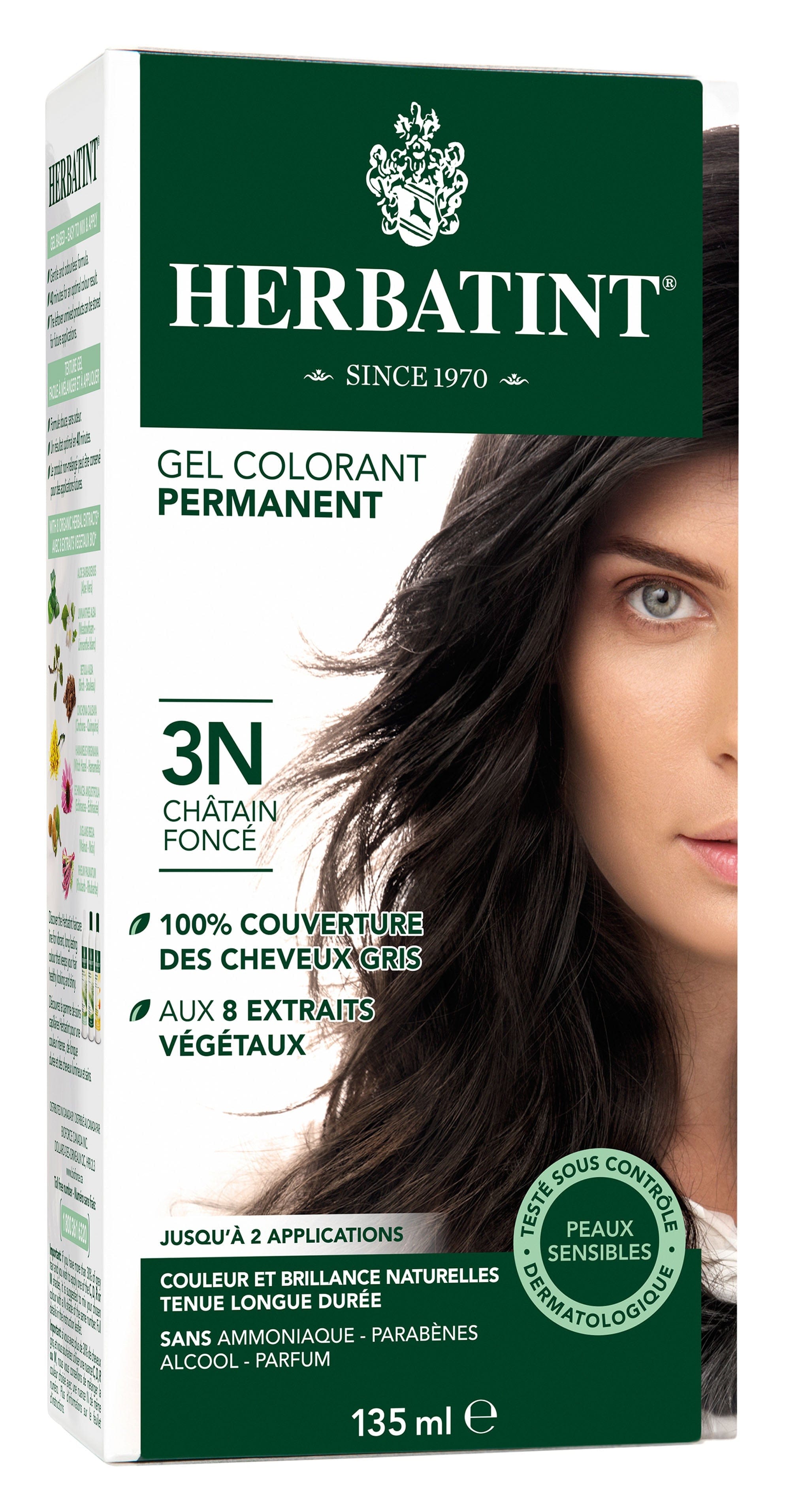 HERBATINT Soins & beauté Teinture 3N Châtain foncé 135ml