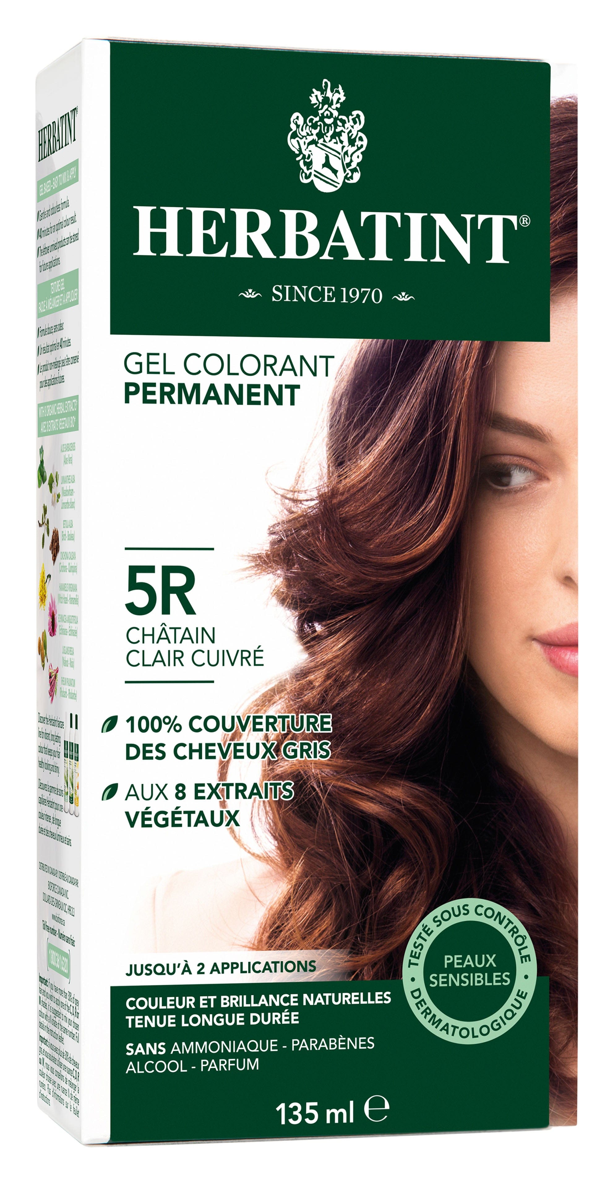 HERBATINT Soins & beauté Teinture 5R Châtain cuivré clair 135ml