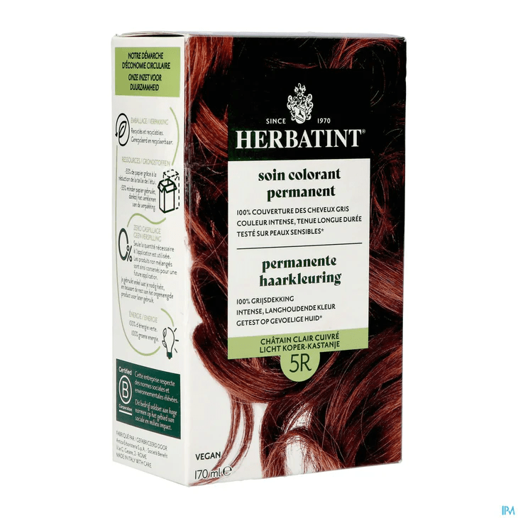 HERBATINT Soins & beauté Teinture 5R Châtain cuivré clair 170ml