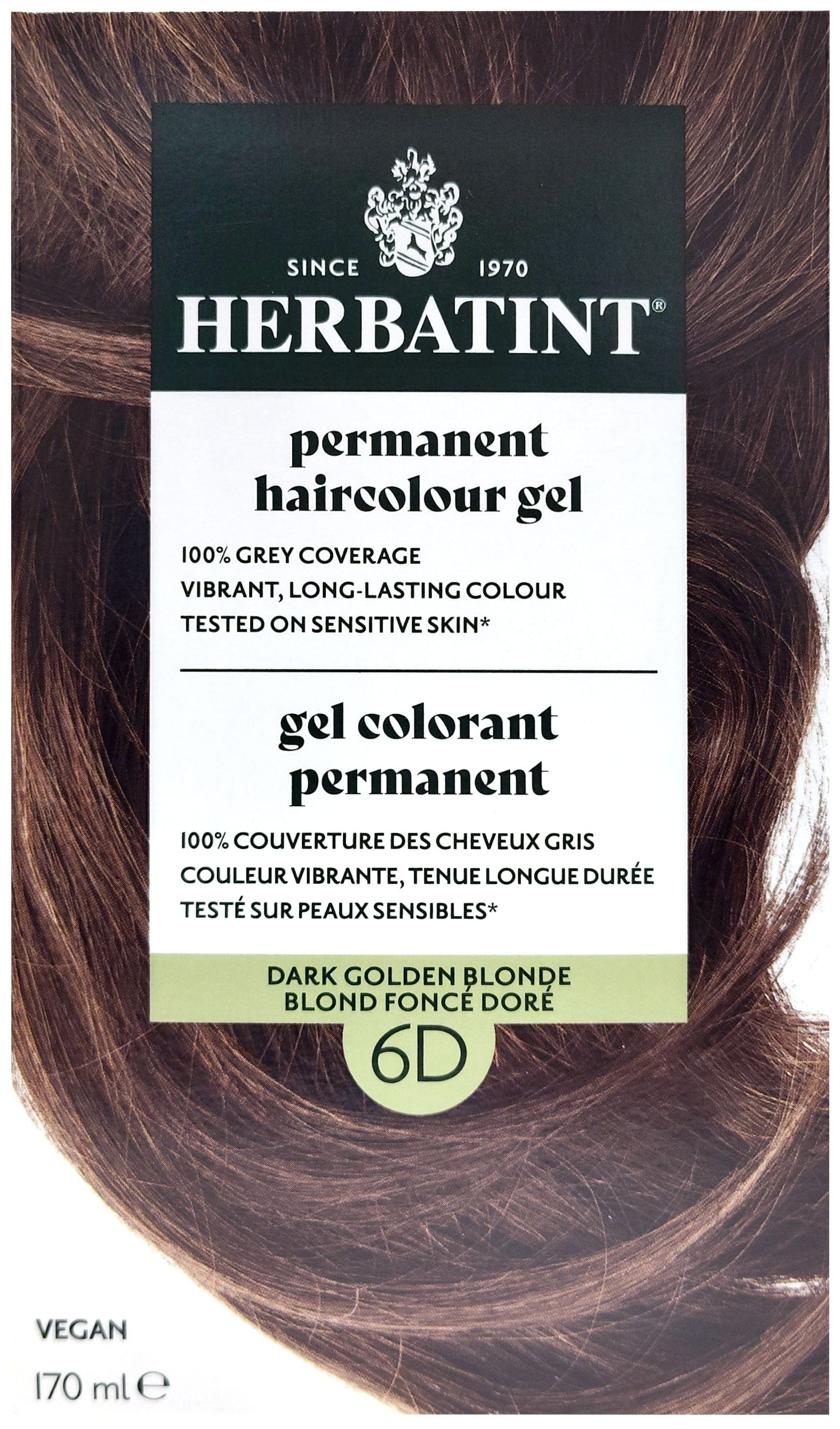 HERBATINT Soins & beauté Teinture 6D Blond doré foncé 170ml