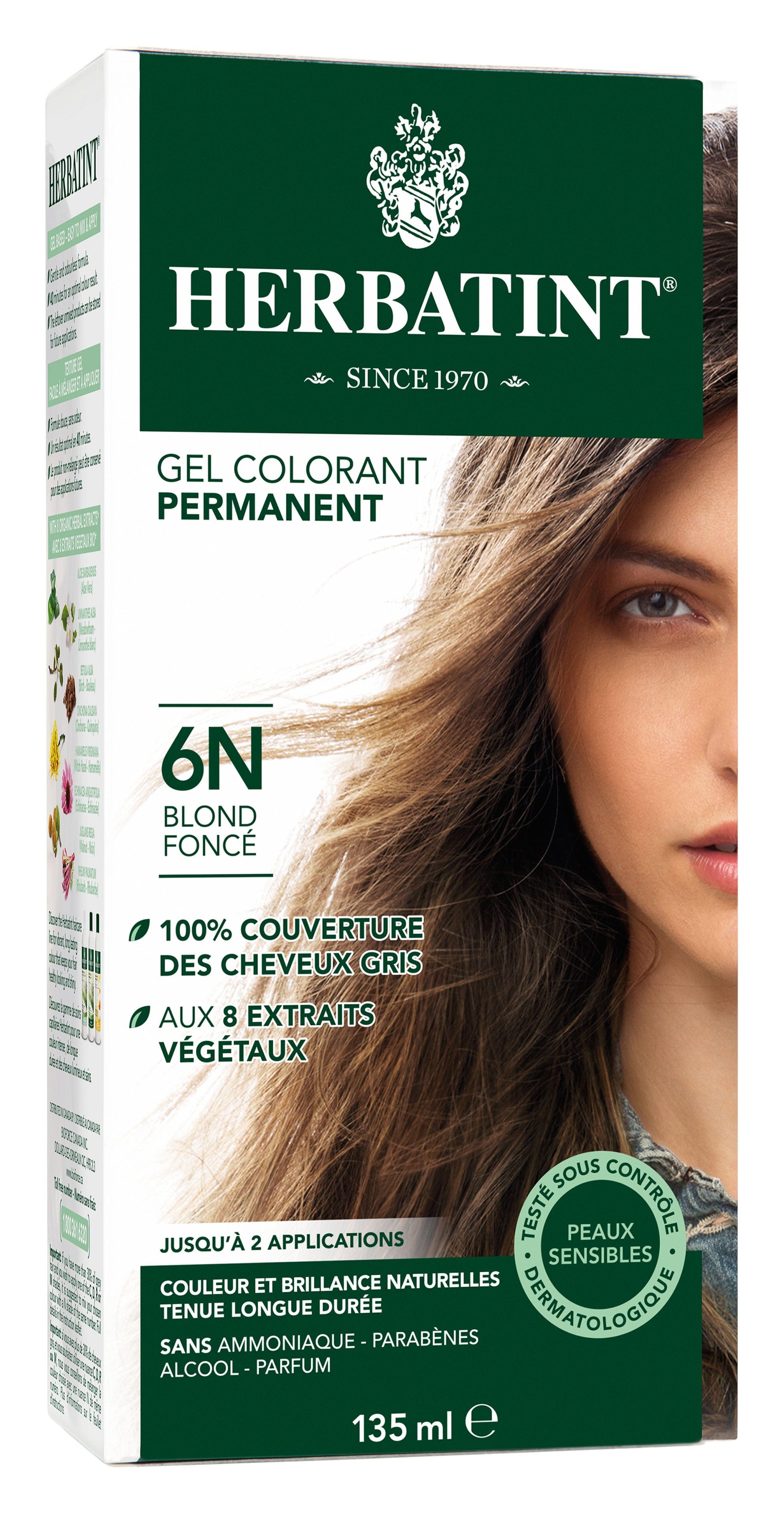 HERBATINT Soins & beauté Teinture 6N Blond foncé 135ml