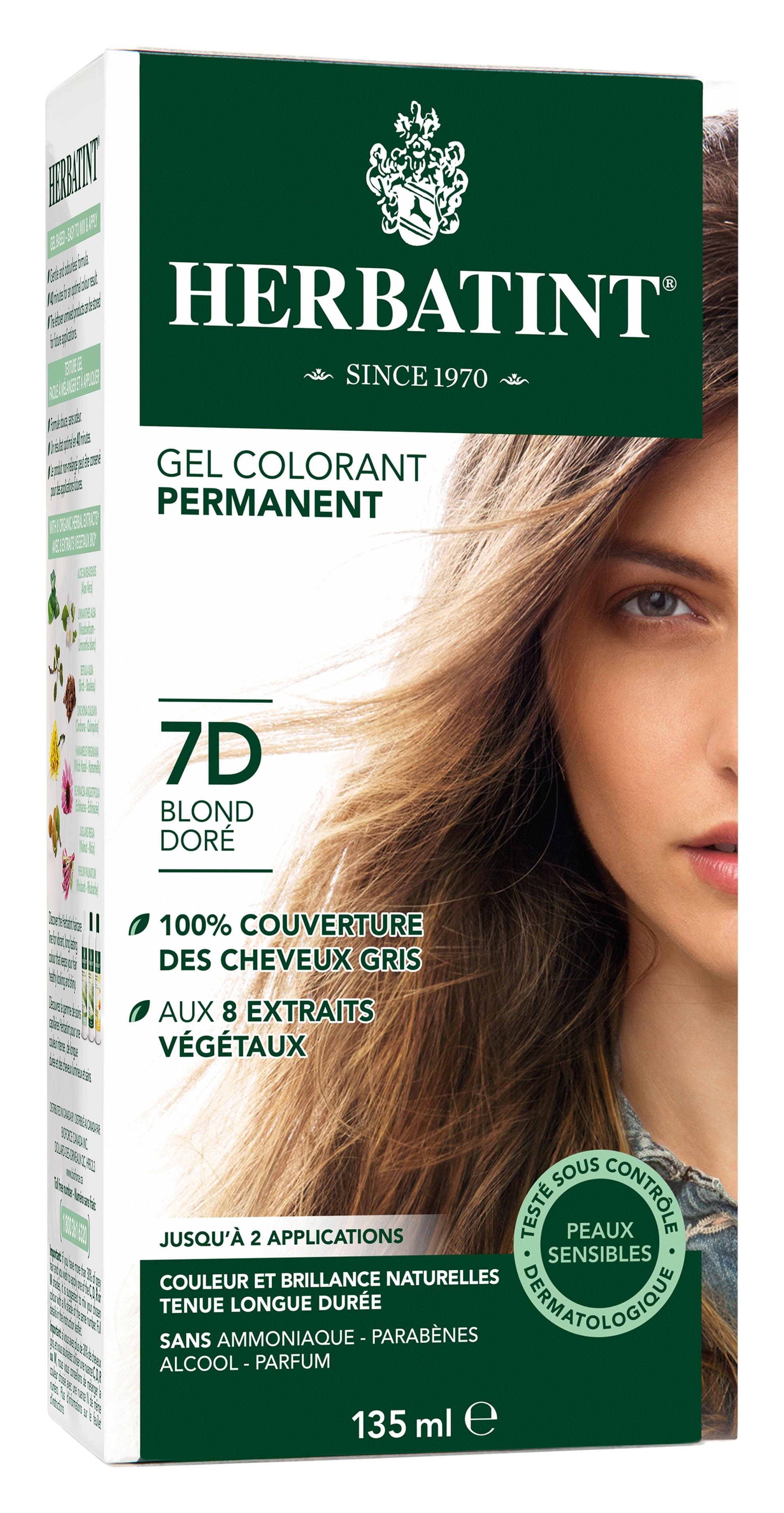HERBATINT Soins & beauté Teinture 7D Blond doré 135ml