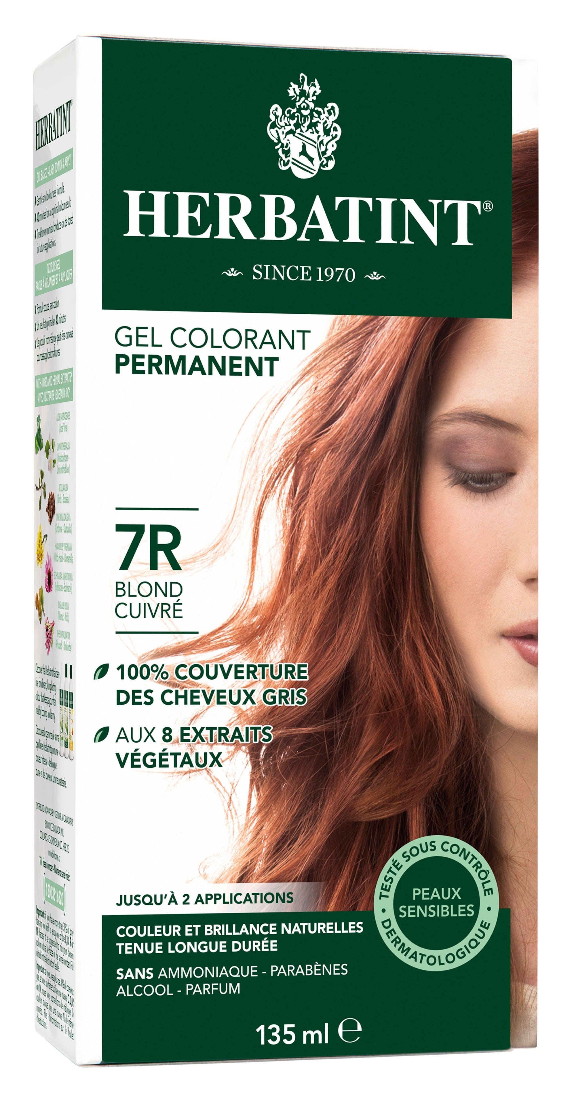 HERBATINT Soins & beauté Teinture 7R Blond cuivré 135ml