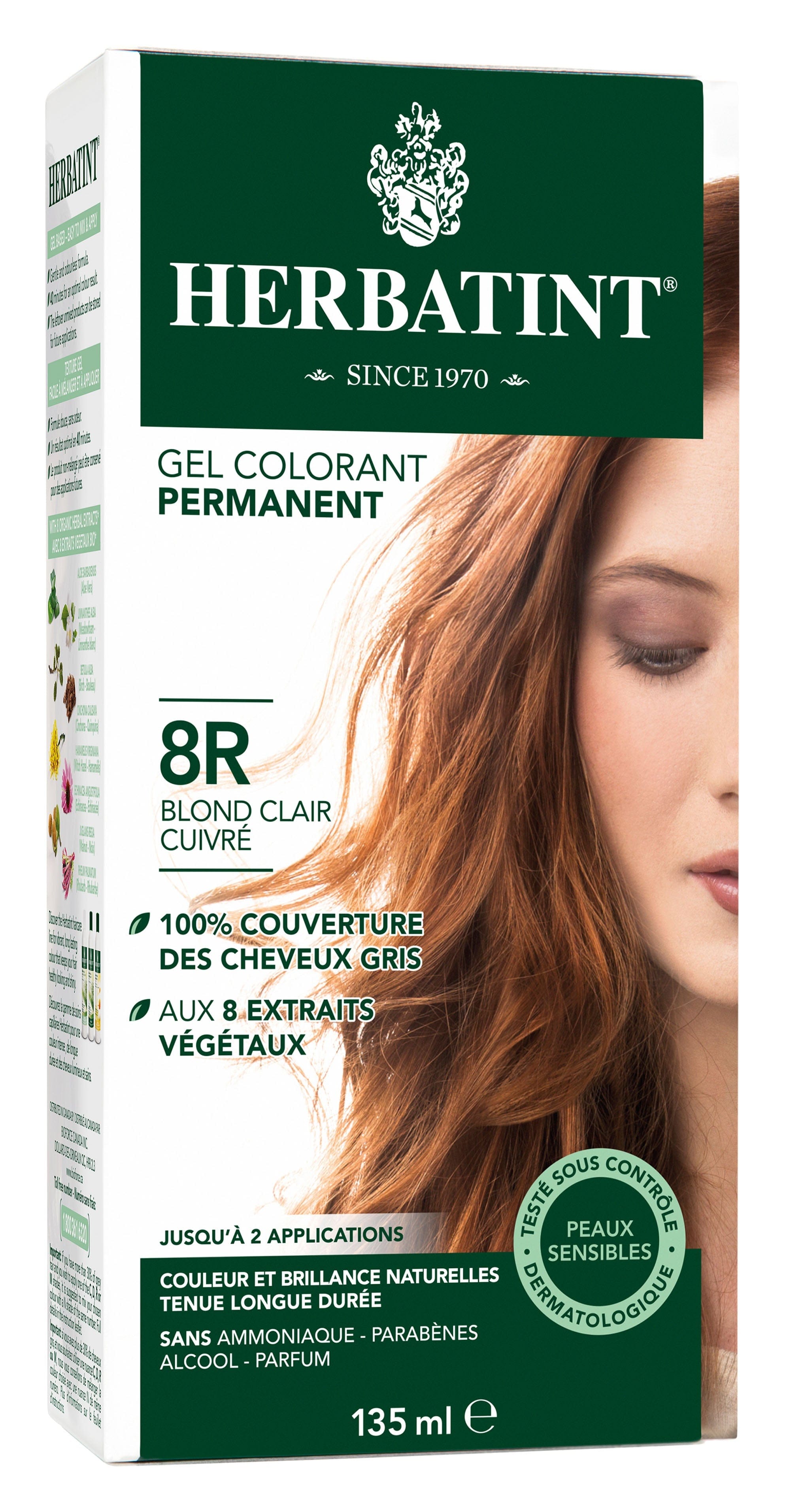 HERBATINT Soins & beauté Teinture 8R Blond cuivré clair 135ml