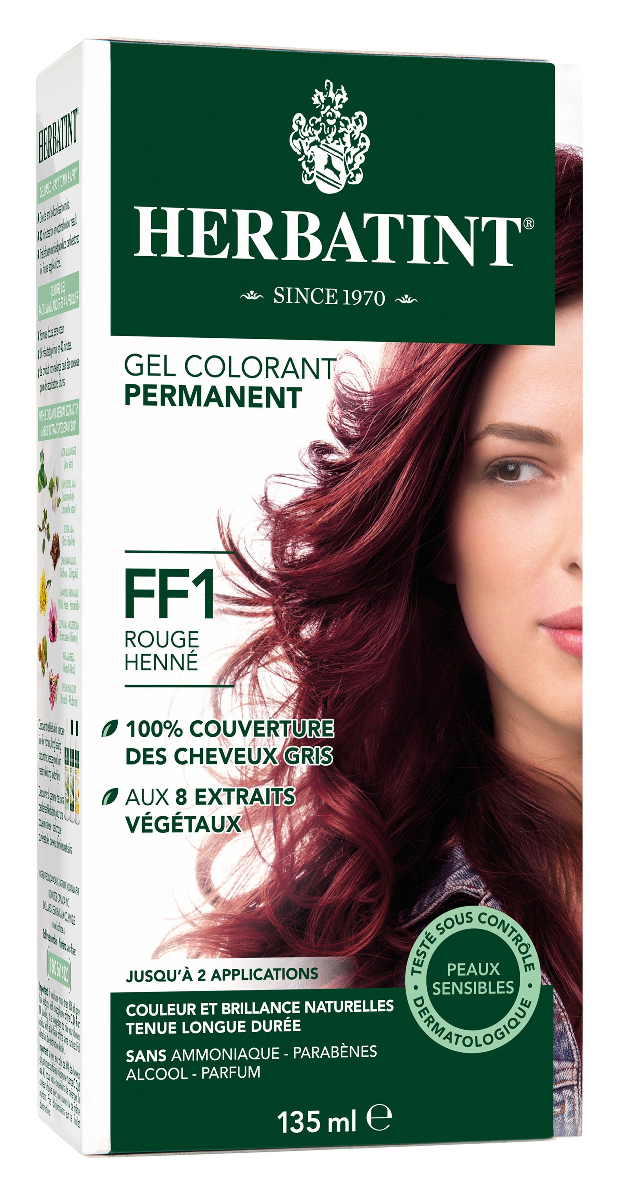 HERBAVITA Soins & beauté Teinture FF1 rouge henné 135ml