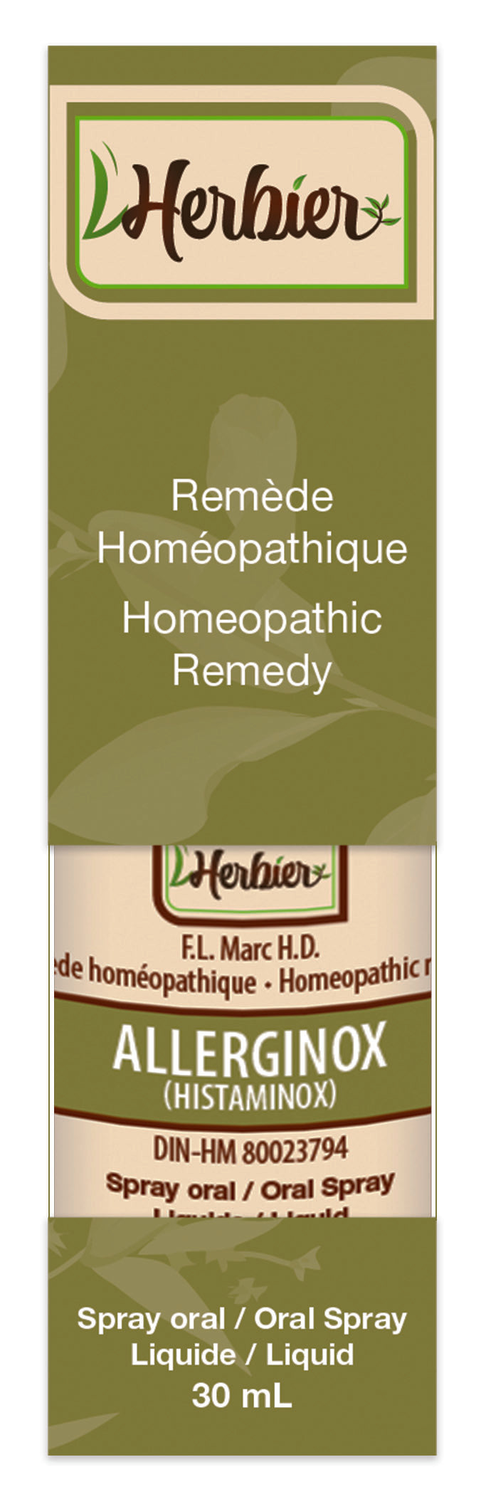 HERBIER Suppléments Allerginox (Histaminox) DIN-HM80023794 30ml