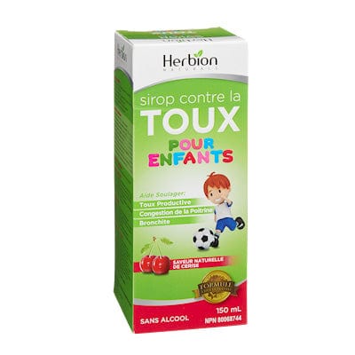 HERBION Suppléments Sirop pour la toux naturel (enfant) 150ml
DATE DE PÉREMPTION : 31 JANVIER 2026