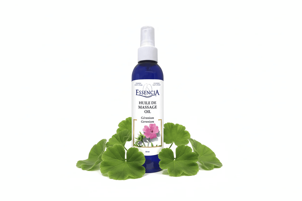 HOMEOCAN Suppléments Huile de massage géranium 180ml