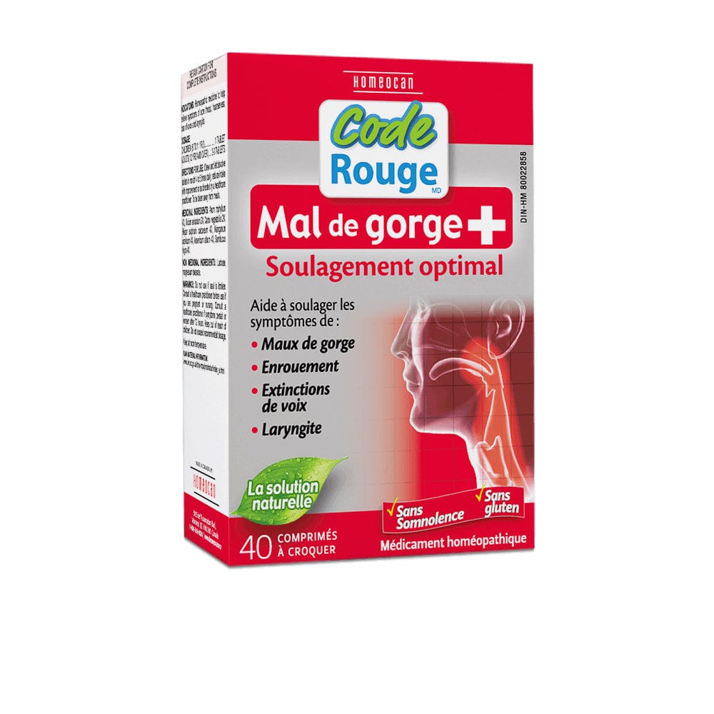 HOMEOCAN Suppléments Mal de gorge 40comp