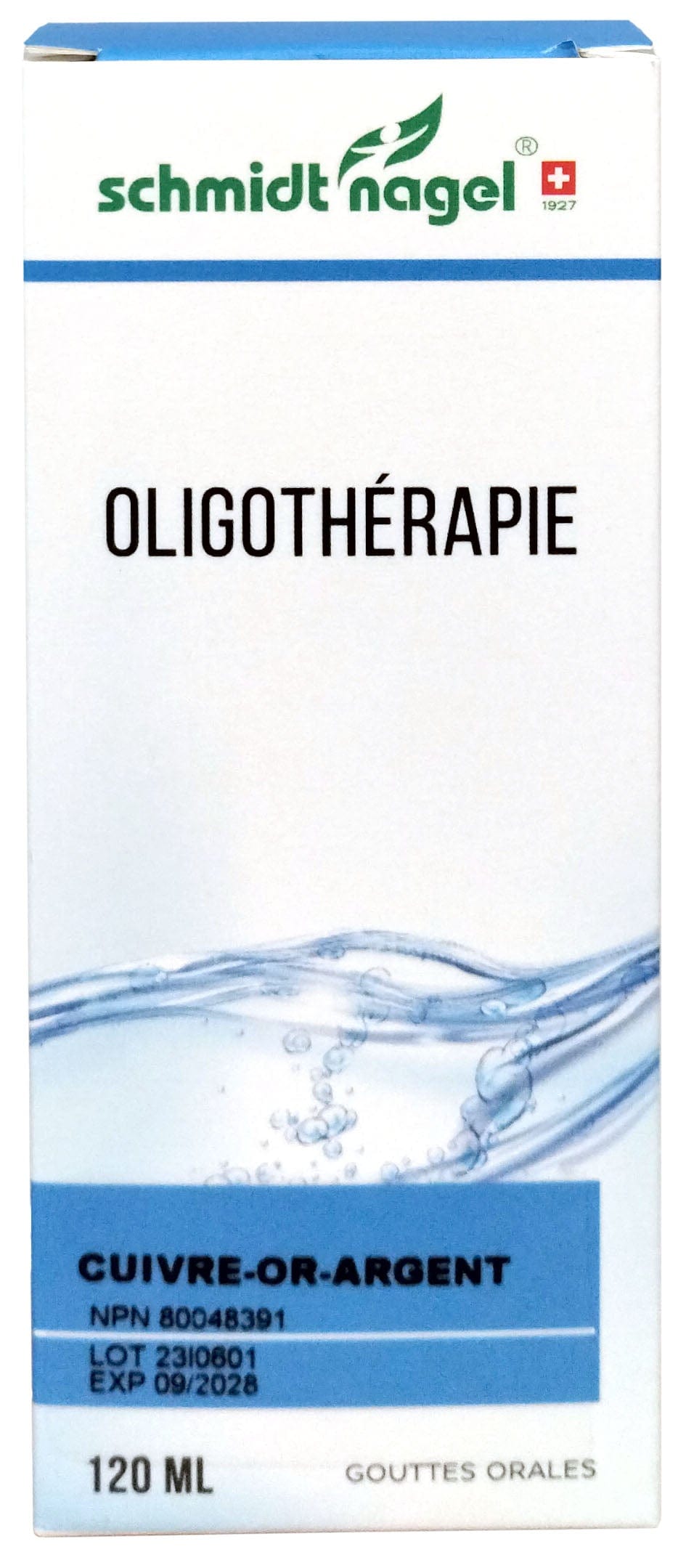 HOMEODEL Suppléments Oligo cuivre-or-argent 120ml