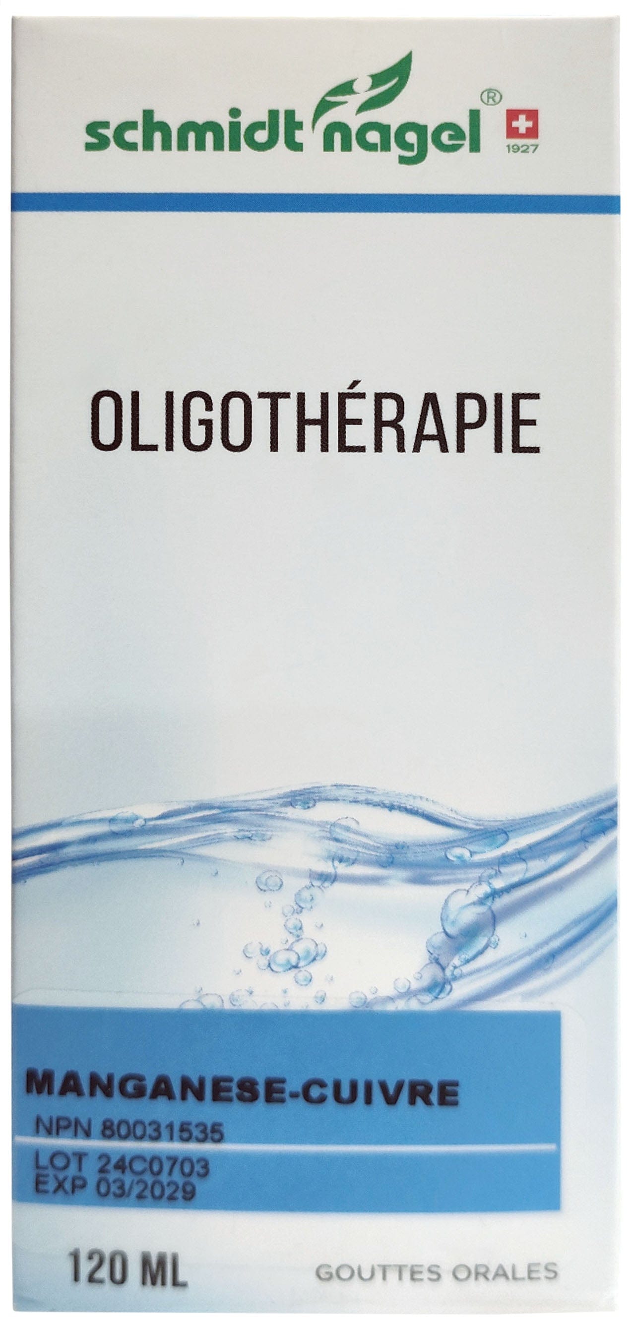 HOMEODEL Suppléments Oligo manganèse-cuivre 120ml