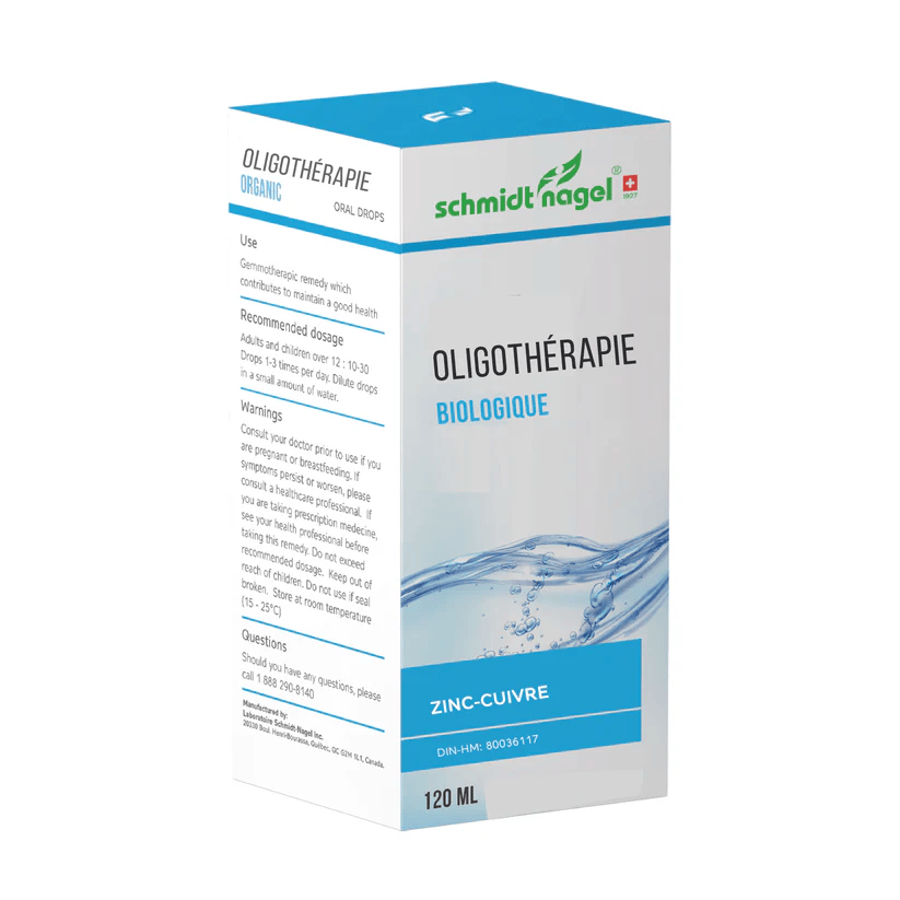 HOMEODEL Suppléments Oligo zinc-cuivre 120ml