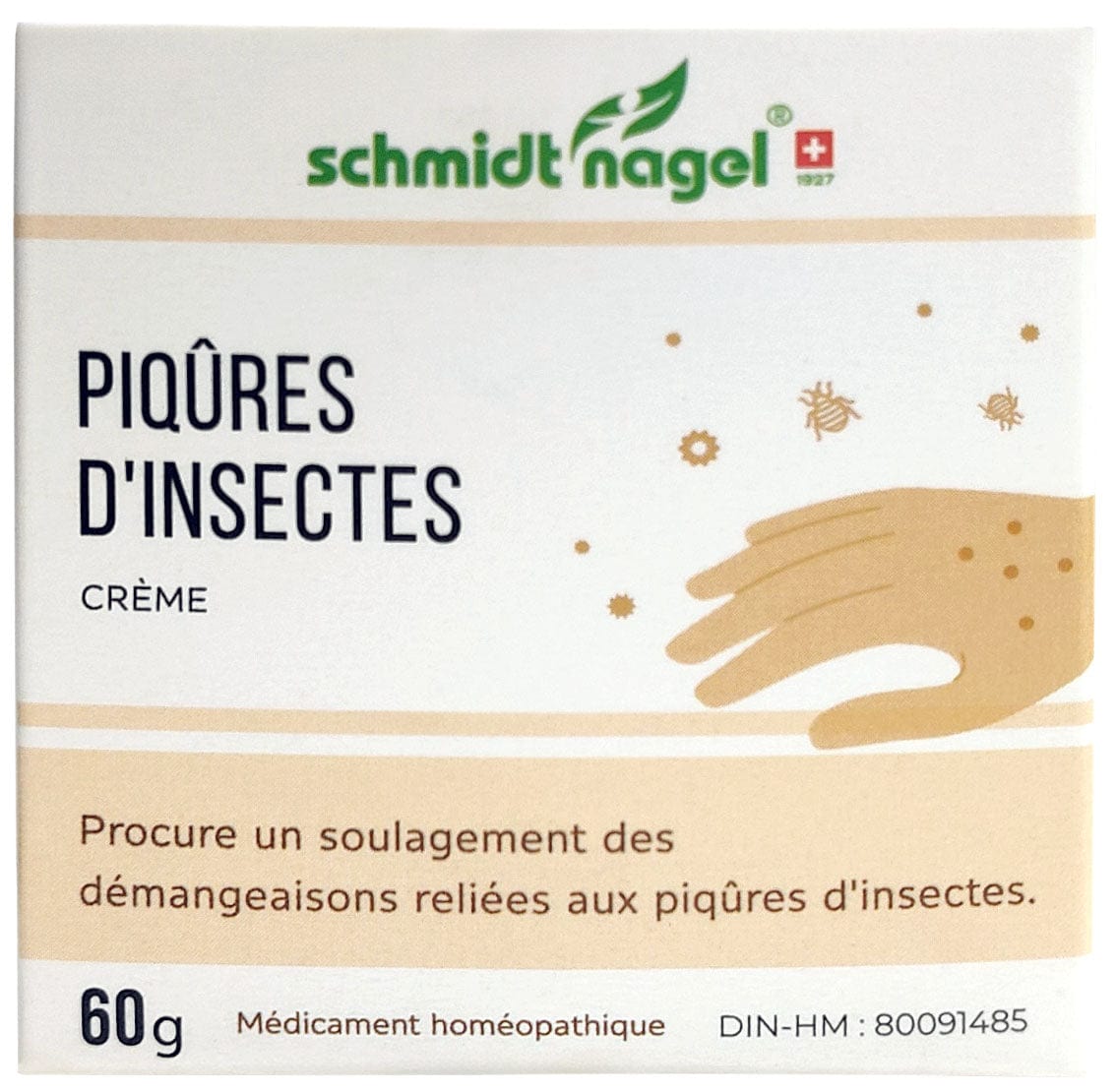 HOMEODEL Suppléments Piqûres d'insectes bio (crème) 60g