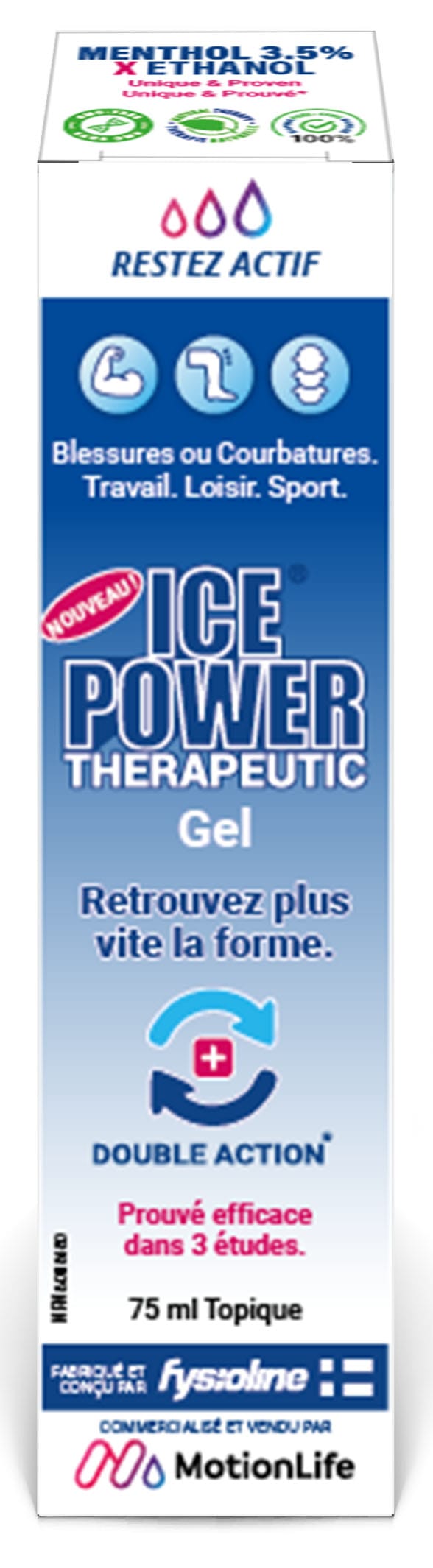 ICE POWER THERAPEUTIC Suppléments Gel 75ml