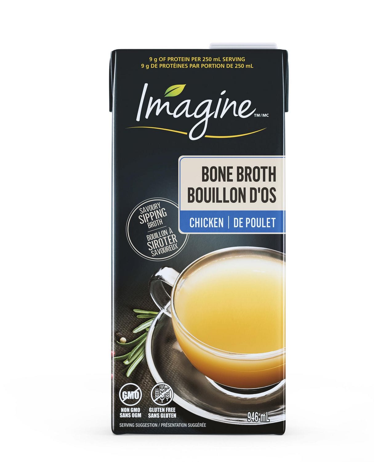 IMAGINE Épicerie Bouillon d'os de poulet 946ml