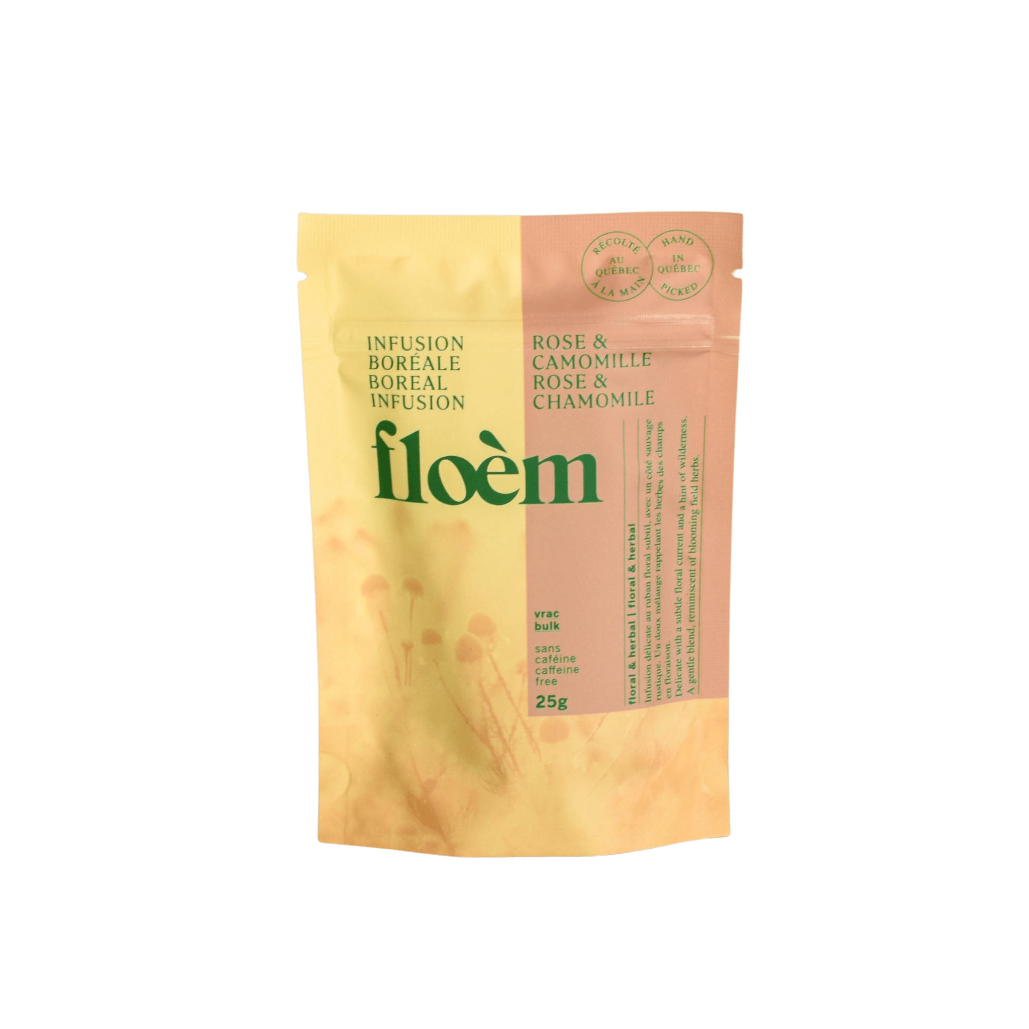 INFUSIONS FLOÈM Épicerie Infusion Rose et camomille 25g