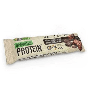 IRON VEGAN Épicerie Barre protéinée brownie double chocolat 64g