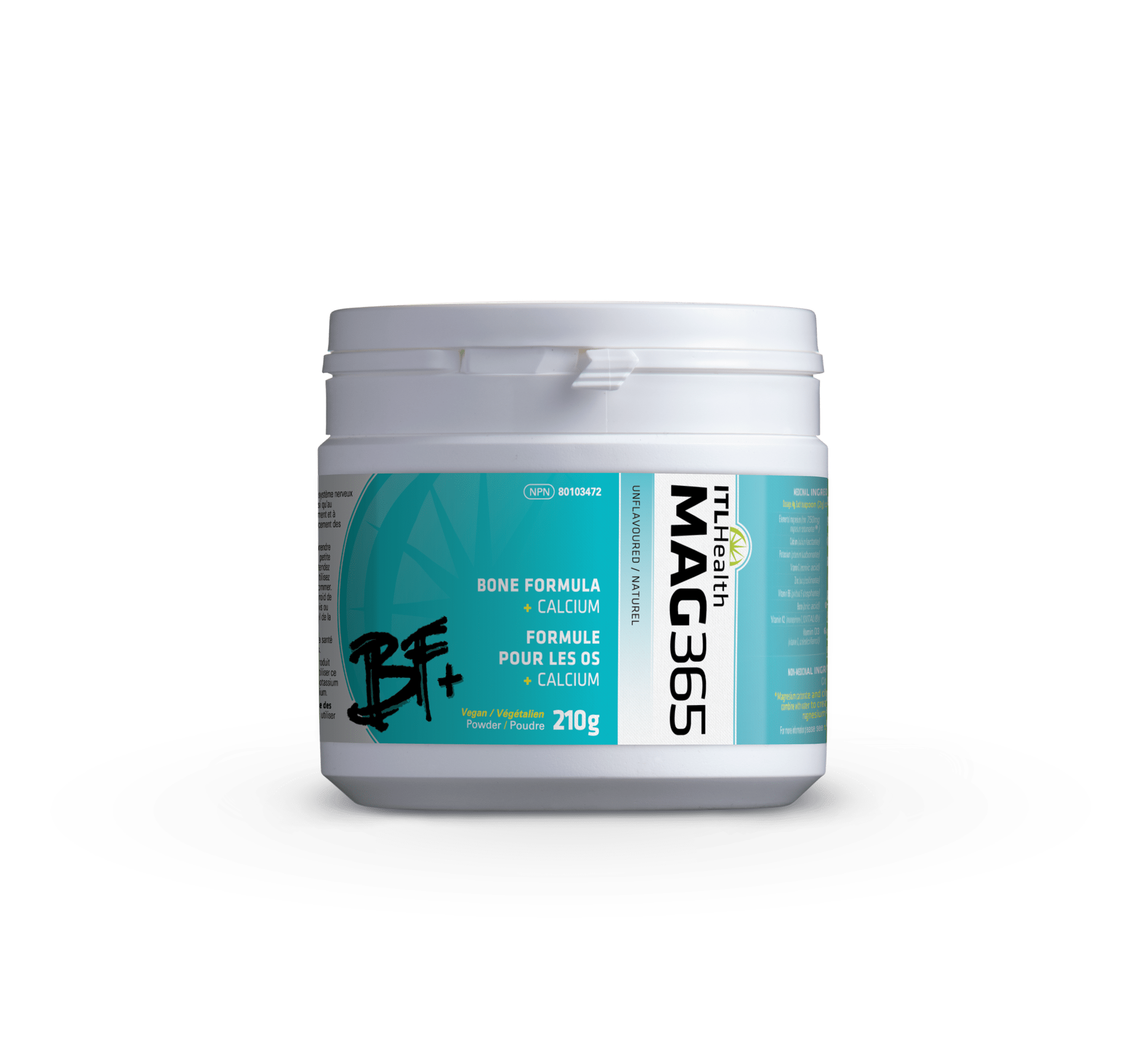 ITL HEALTH Suppléments Mag 365 Magnésium BF (naturel) 180g