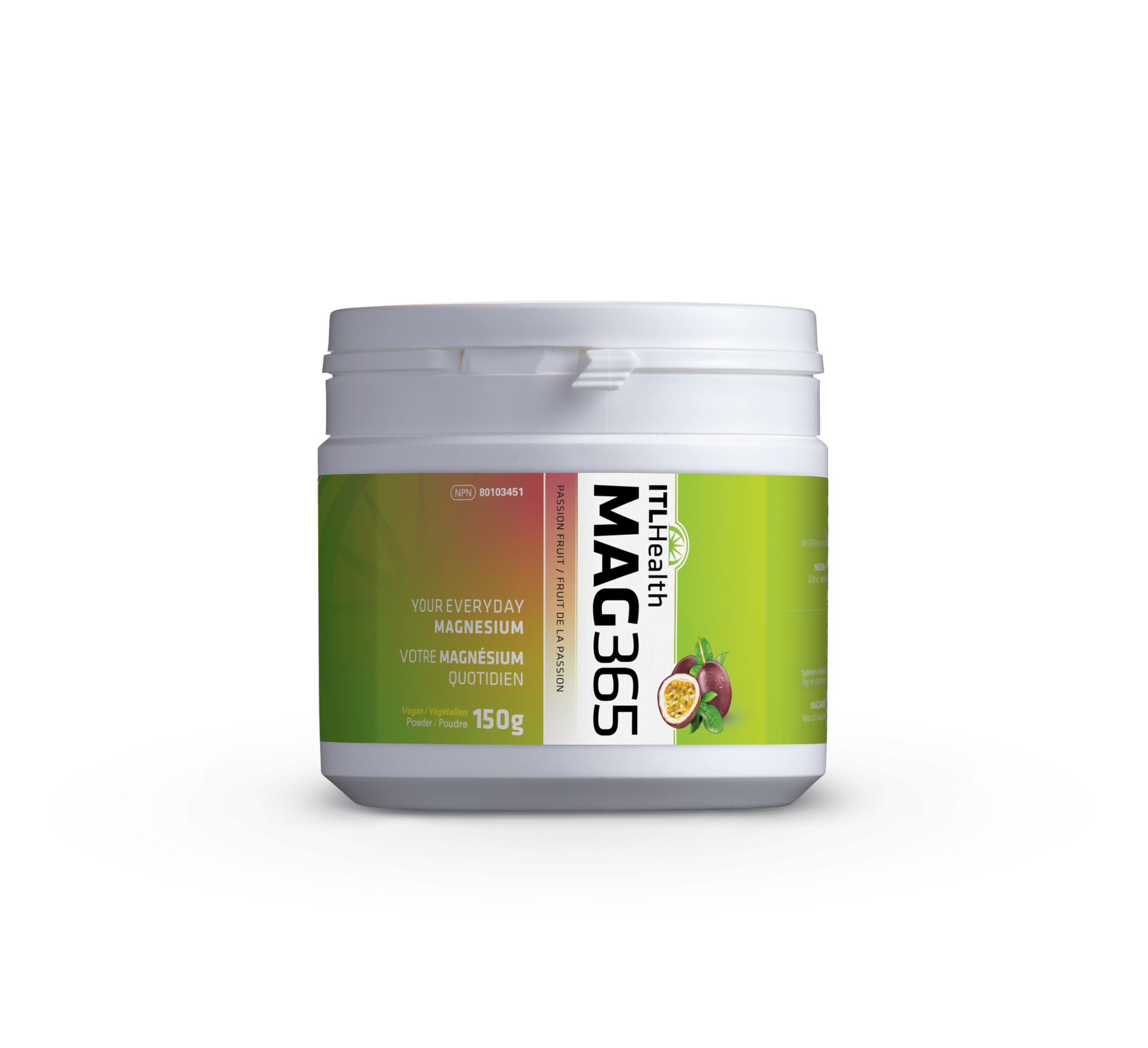 ITL HEALTH Suppléments Mag 365 Magnésium (fruit de la passion) 150g
