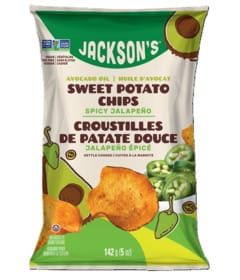 JACKSON'S Épicerie Croustilles de patates douces cuites à la marmite (jalapeno épicé) 142g