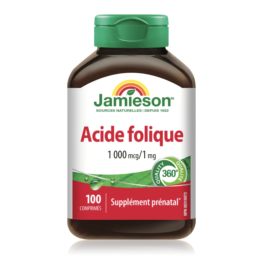JAMIESON Suppléments Acide folique (1mg) 100comp