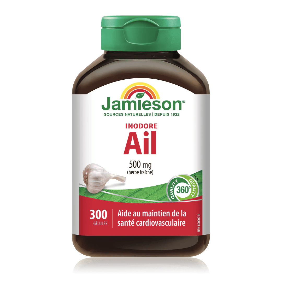 JAMIESON Suppléments Ail sans odeur (500mg) 300gels