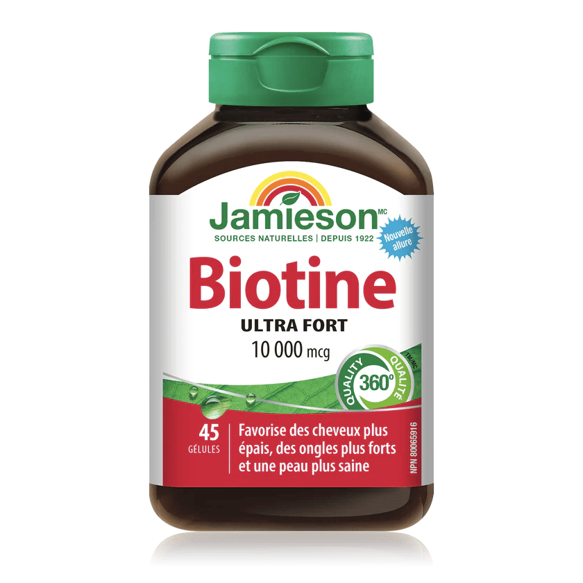 JAMIESON Suppléments Biotine ultra-fort (10 000mcg) 45gels