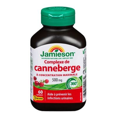 JAMIESON Suppléments Canneberges (500mg) 60caps