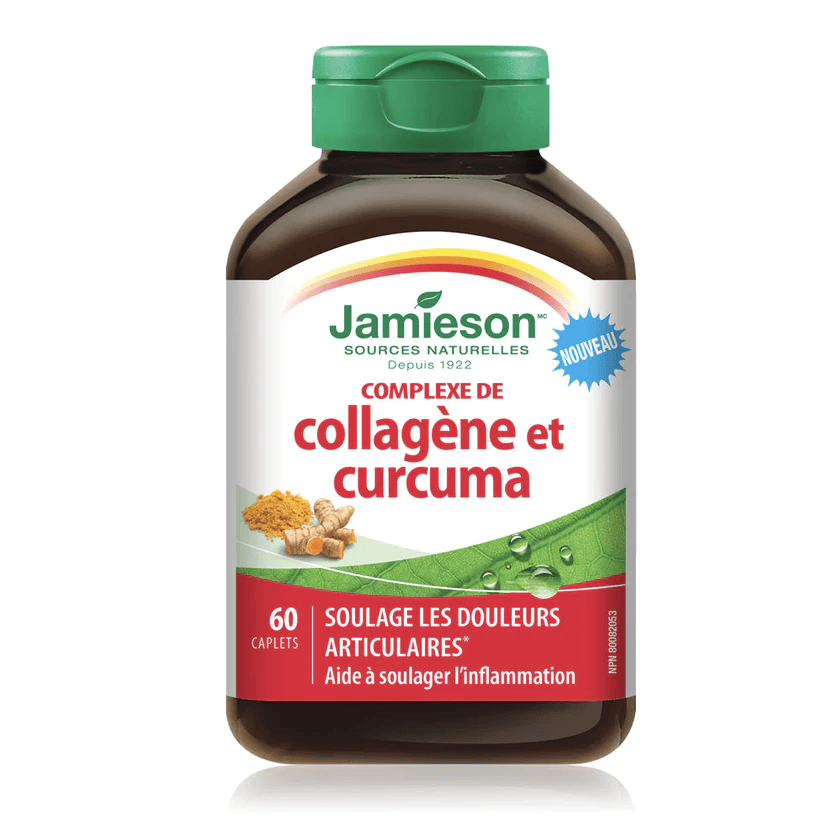 JAMIESON Suppléments Collagène et curcuma  60comp