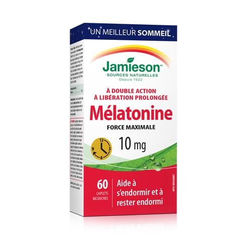 JAMIESON Suppléments Mélatonine (10mg) menthe double action 60comp