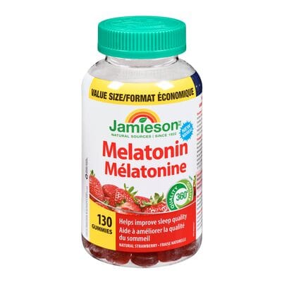 JAMIESON Suppléments Mélatonine gummies (fraises) 130gummies