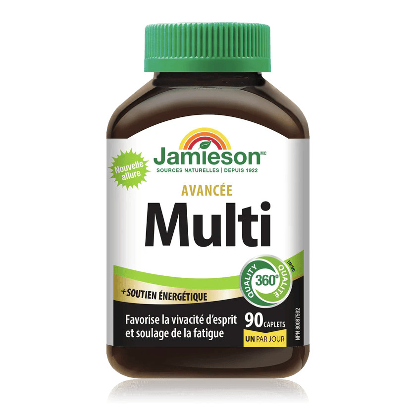 JAMIESON Suppléments Multivitamines avancé et énergie 90comp