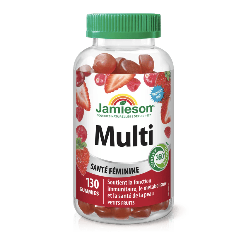 JAMIESON Suppléments Multivitamines femmes gummies (petits fruits) 130gummies