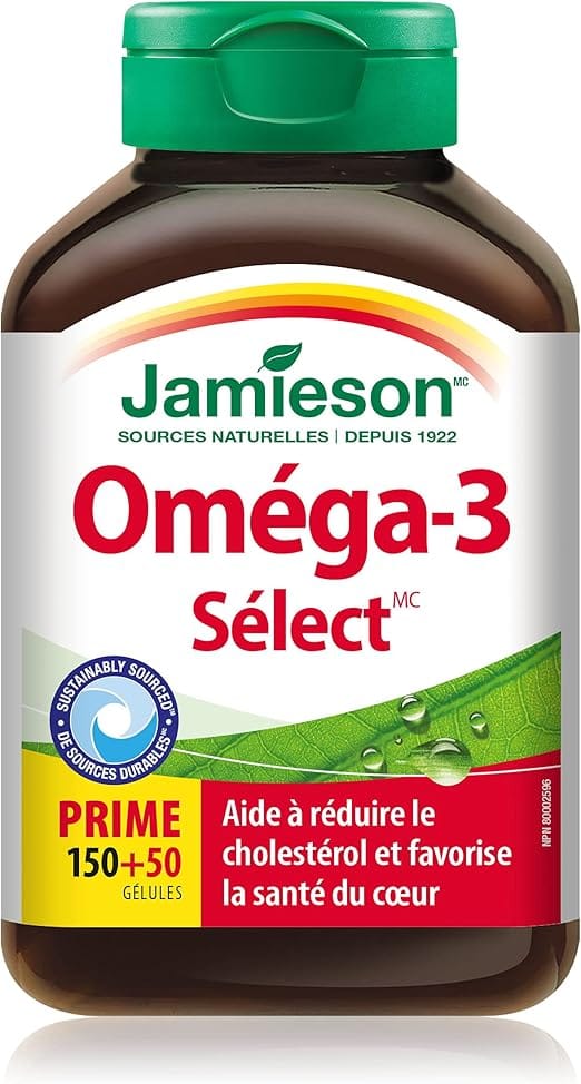 JAMIESON Suppléments Omega 3   Bonus 150+50gels