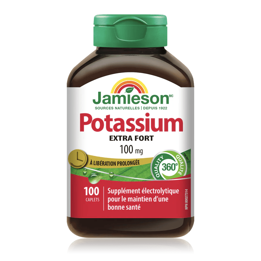 JAMIESON Suppléments Potassium extra-fort (100mg) 100caps
