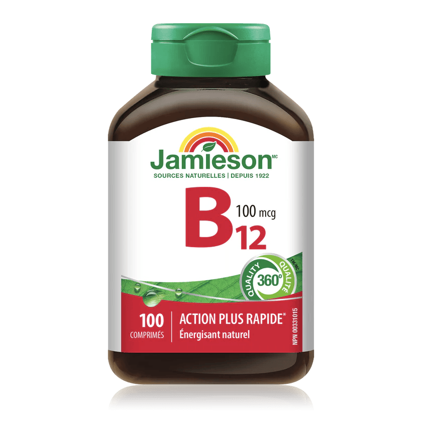 JAMIESON Suppléments Vitamine B12 (100mg) 100comp