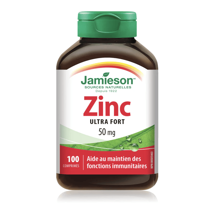 JAMIESON Suppléments Zinc ultra-fort (50mg) 100comp