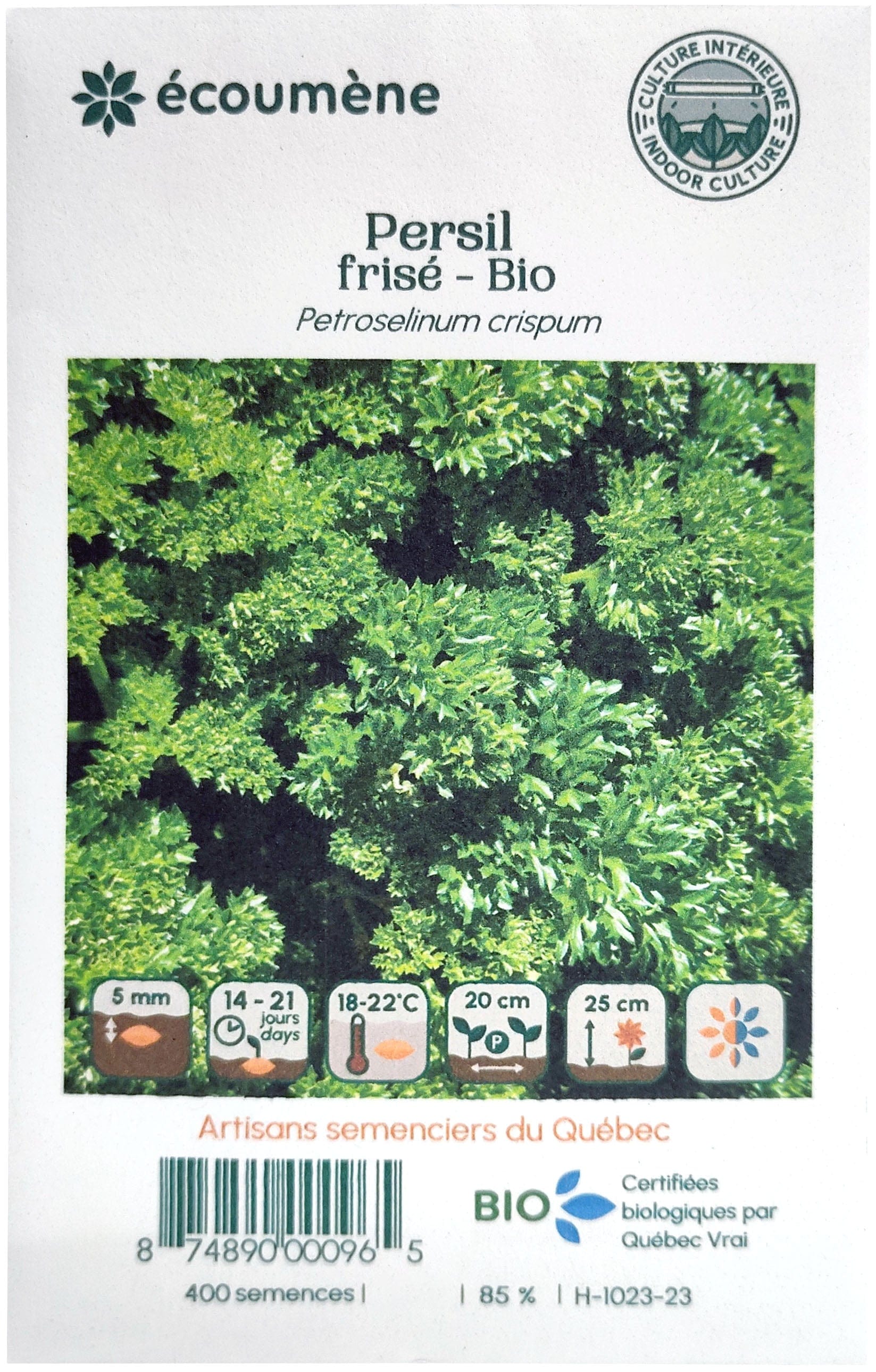 JARDINS DE L'ÉCOUMÈNE Épicerie Semence persil frisé bio (un)