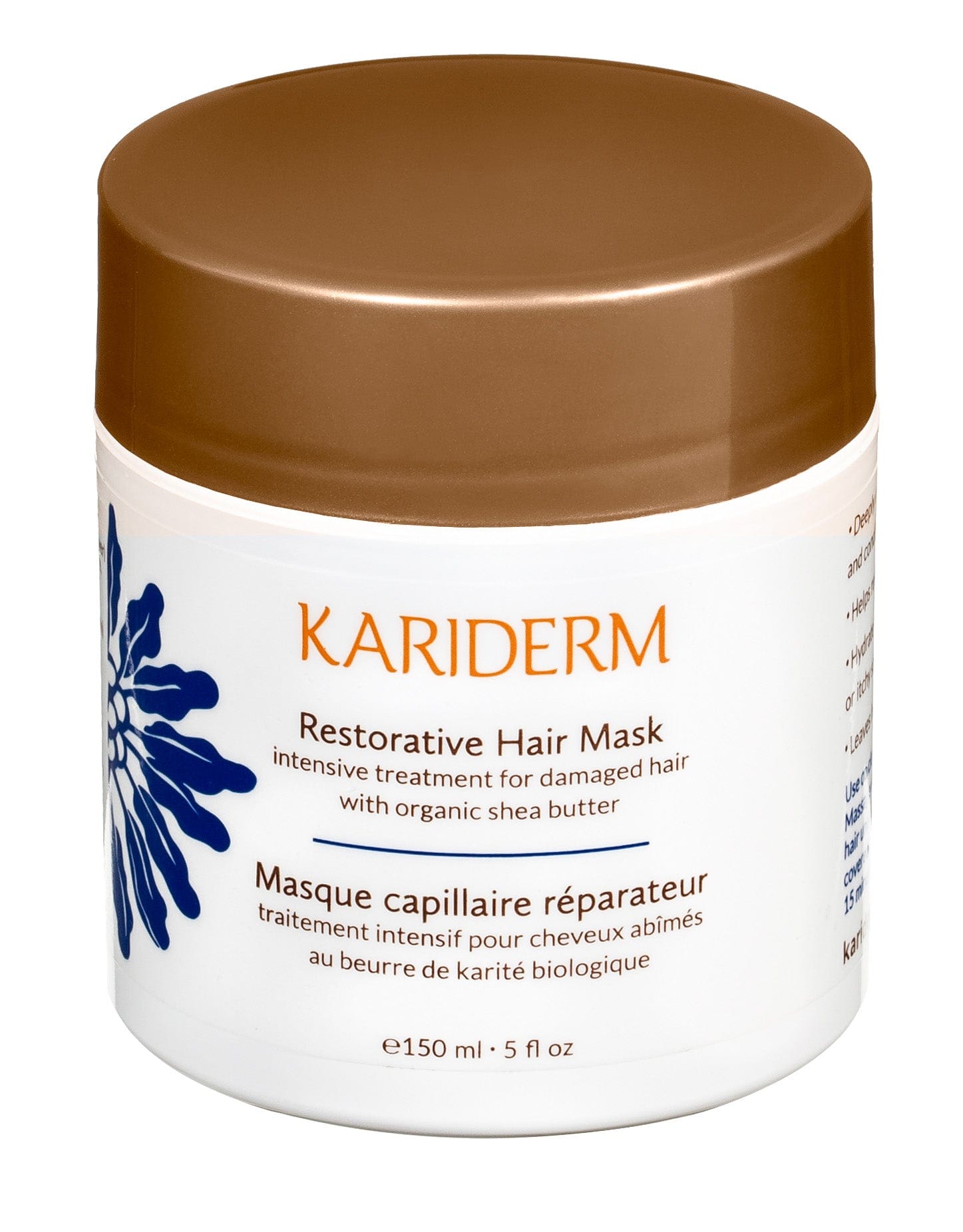 KARIDERM Soins & beauté Masque capillaire fortifiant 150ml
